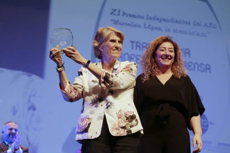Paloma del Río, la voz de la gimnasia, premiada en Leganés: «Pensaba que hablaba a nadie»