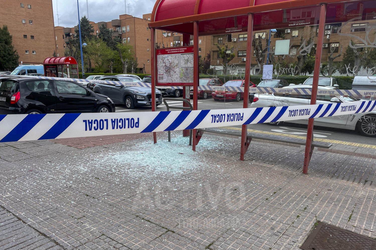 accidente coche marquesina leganes