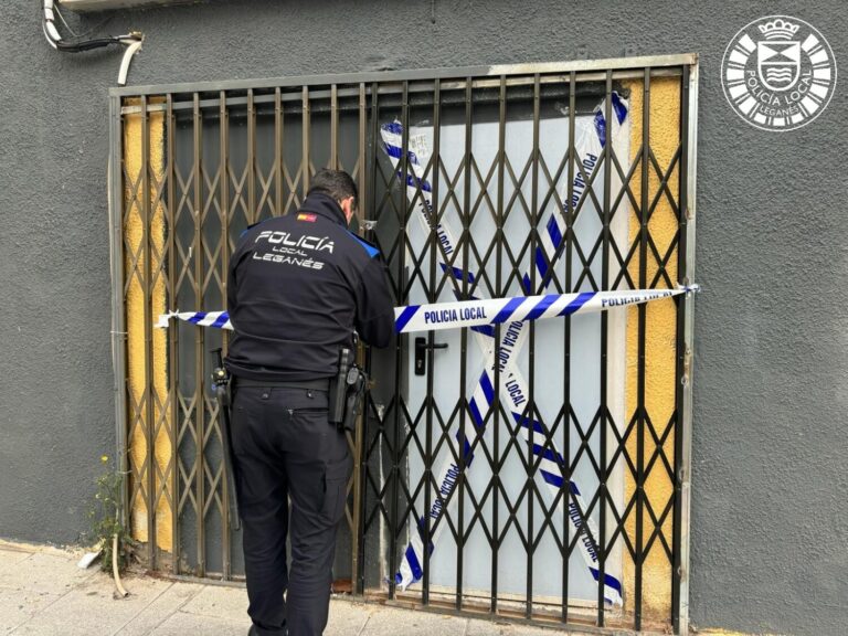 La Policía precinta un local de Leganés sin licencia y «condiciones insalubres»