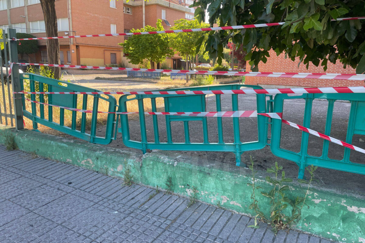 valla derribada accidente leganes