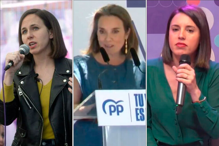 Ione Belarra, Irene Montero y Cuca Gamarra coincidirán en Leganés