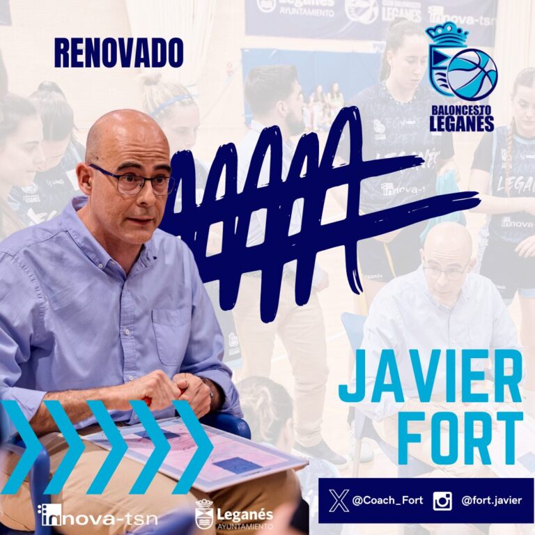 El Baloncesto Leganés renueva a Javier Fort tras disputar los playoff