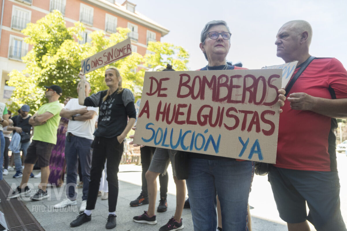 bomberos leganes charlie ruben ayuntamiento huelga hambre