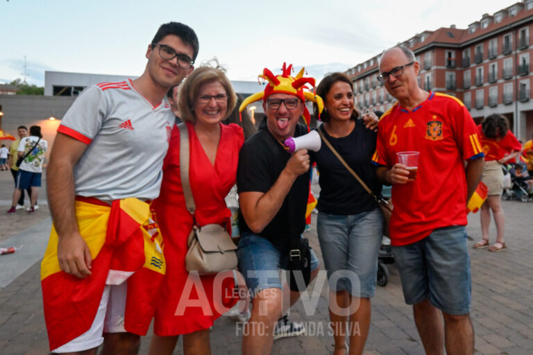 Así vivió Leganés la cuarta Eurocopa de España