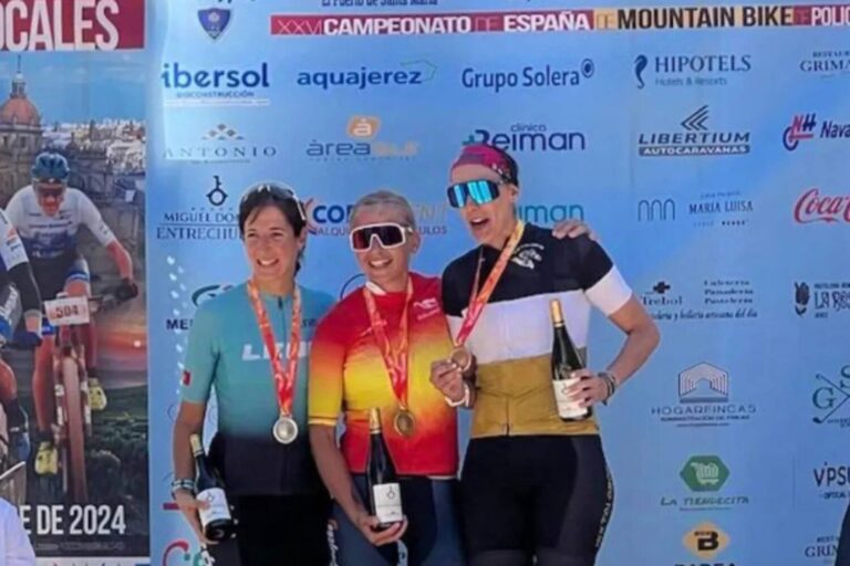 Una agente de Leganés corona el campeonato español de montain bike de policía locales