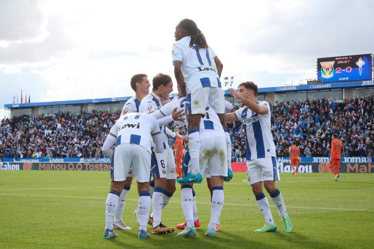 Triplete de oro del CD Leganés al Celta de Vigo