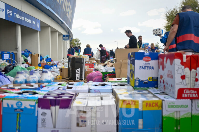 Ola de solidaridad en Leganés con los afectados por la DANA: 300 toneladas