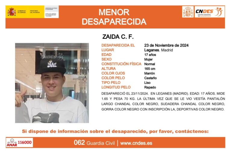 Encontrada la menor desaparecida en Leganés