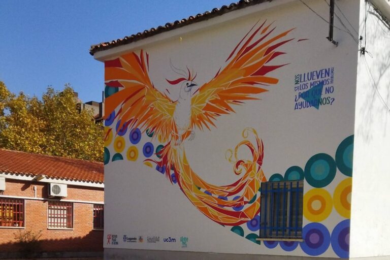 Leganés, escenario del proyecto artístico FLIPAS con un mural colaborativo