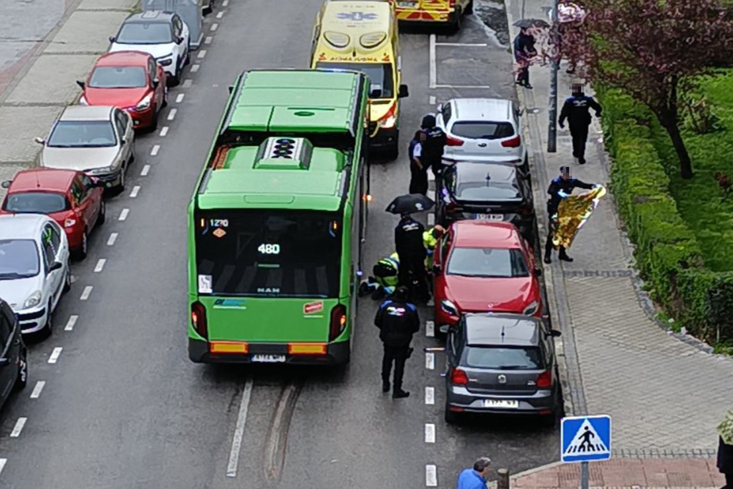 Atropello Calle Monegros de Leganés
