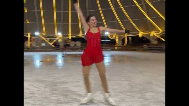 Nuria Rodríguez enamora sobre el hielo en Leganés