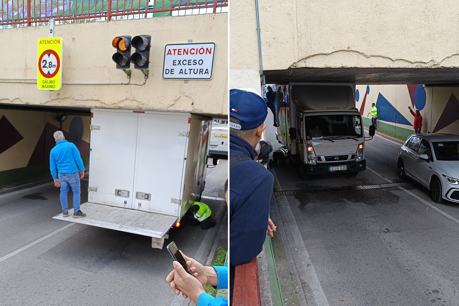 tragacamiones puente simago furgoeta