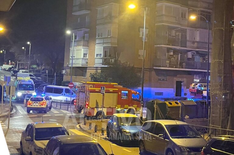 Policía Local y Bomberos actúan en un incendio doméstico en Leganés