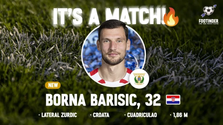 Borna Barišić llega cedido el CD Leganés para fortalecer la banda pepinera