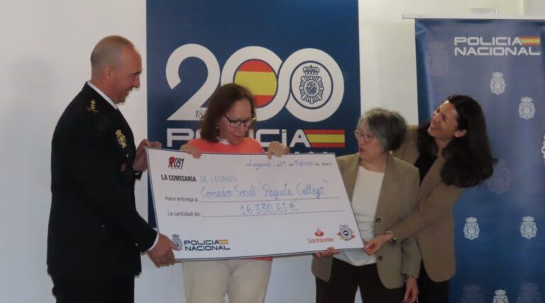 La Policía Nacional de Leganés recauda más de 16.000 euros para los más necesitados