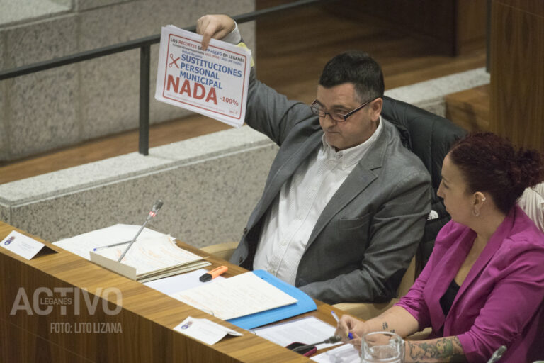 Golpe al Gobierno de Leganés. La oposición se une en un tenso debate: «Son unos presupuestos inaceptables»