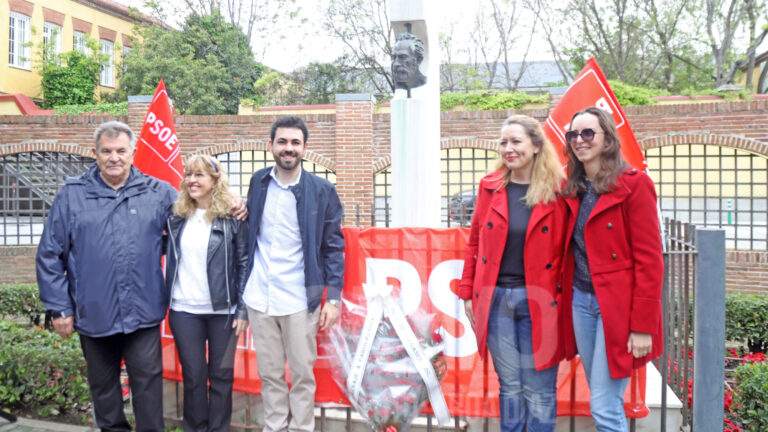 PSOE rinde homenaje a Pablo Iglesias Posse en Leganés con mensaje a Ayuso y PP