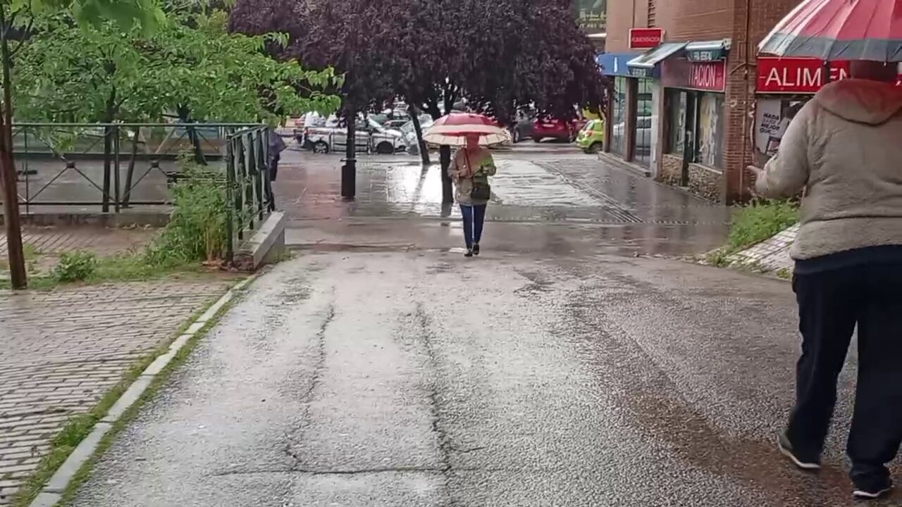 paraguas y lluvias en leganes