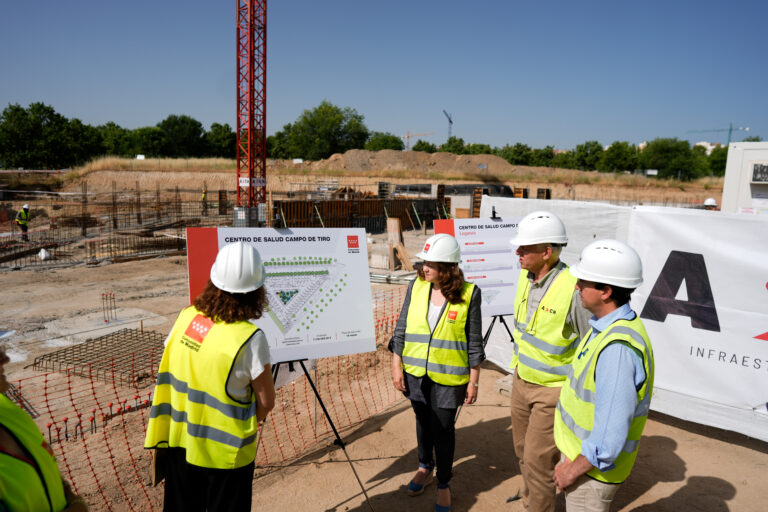 Avanzan las obras del nuevo centro de salud de Leganés, Campo de Tiro