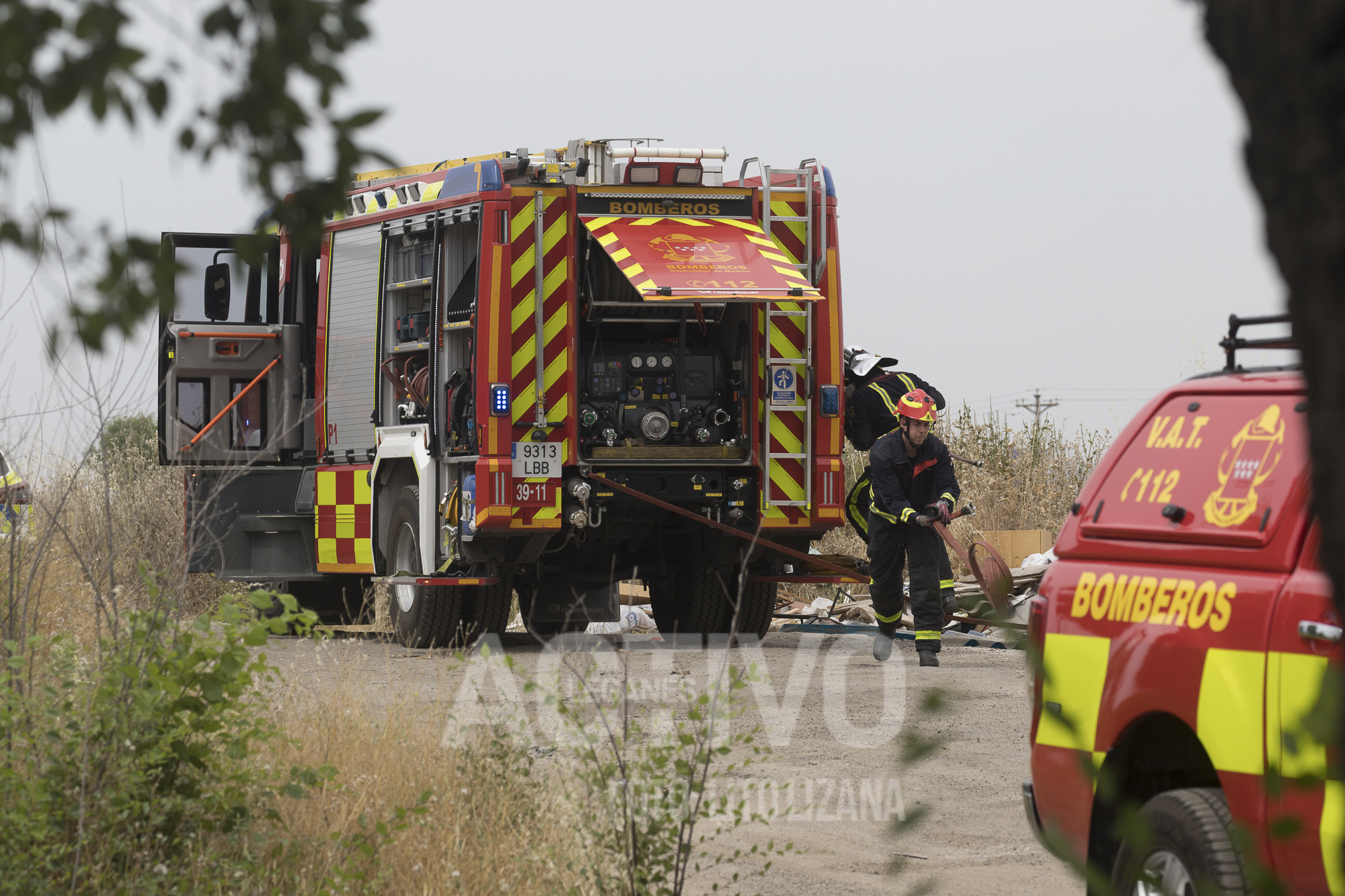 bomberos incendio pastos