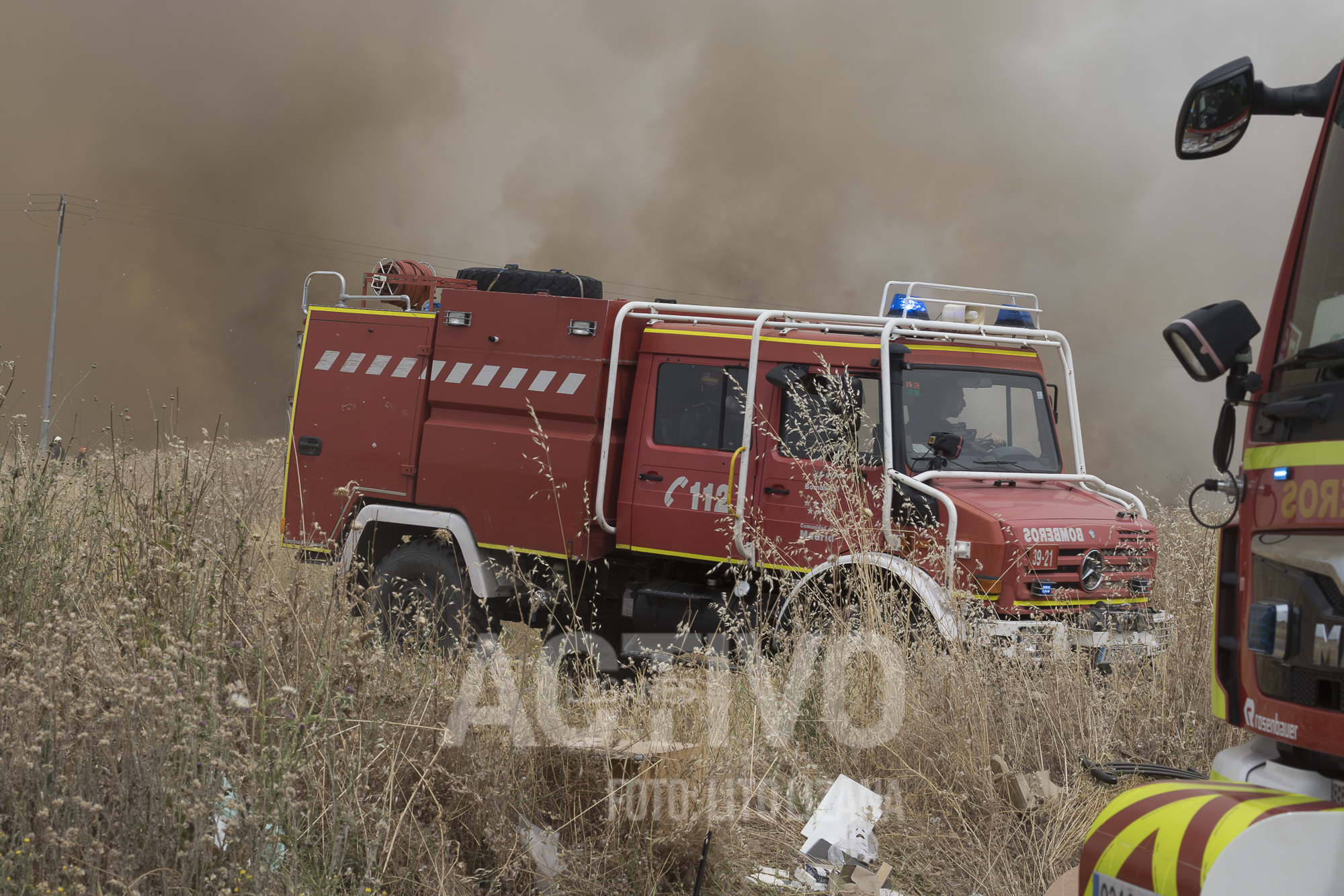 bomberos incendio pastos