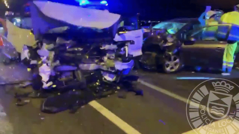 Grave accidente en la M50 entre Leganés y Getafe deja varios heridos