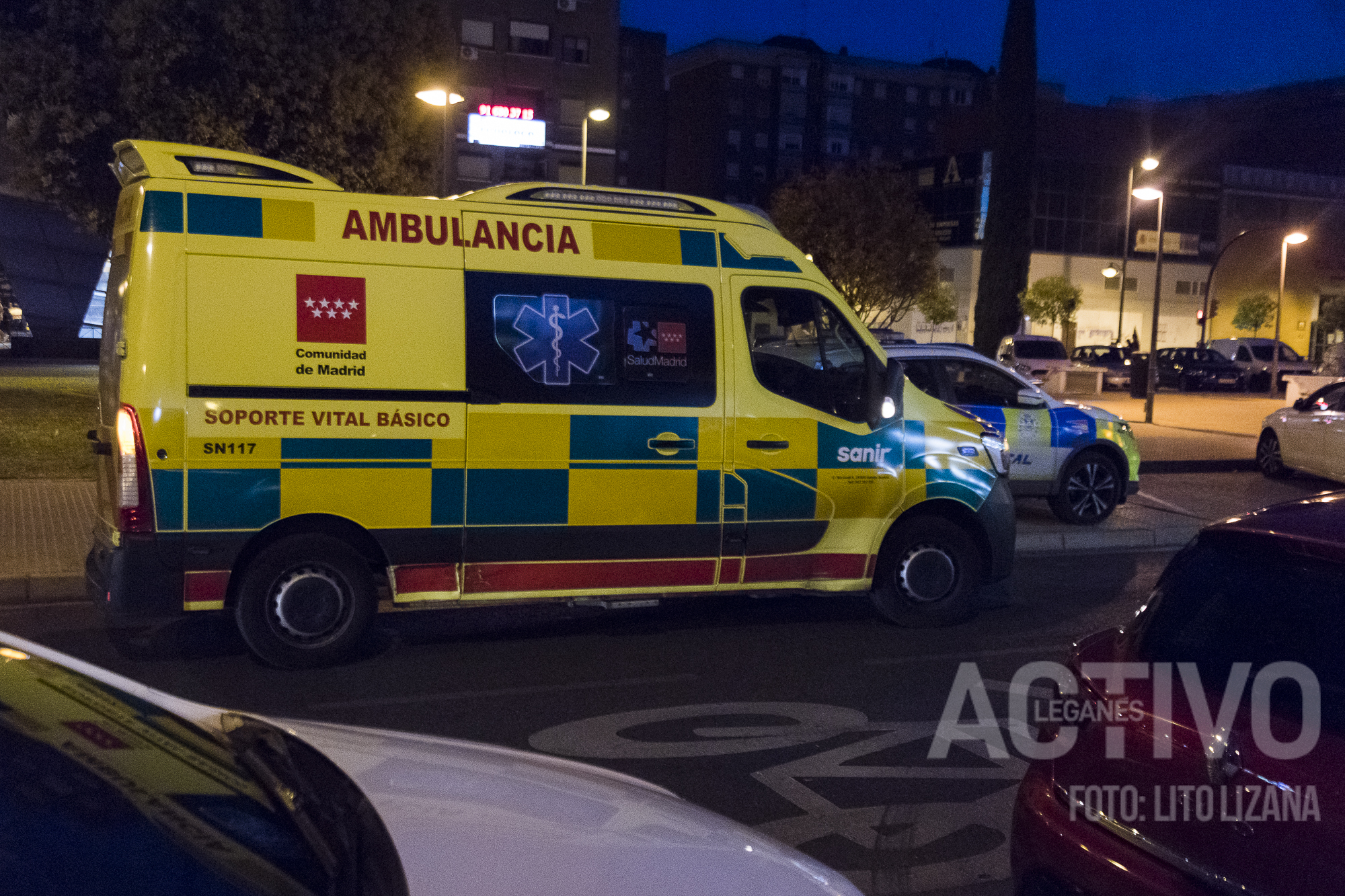 112 ambulancia policia local nacional