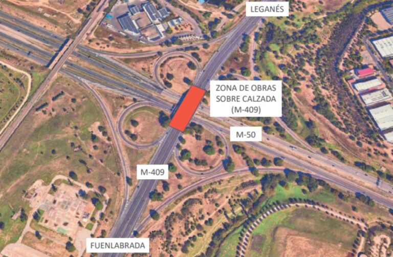 Obras en la M-409 entre Leganés y Fuenlabrada: fechas y rutas alternativas
