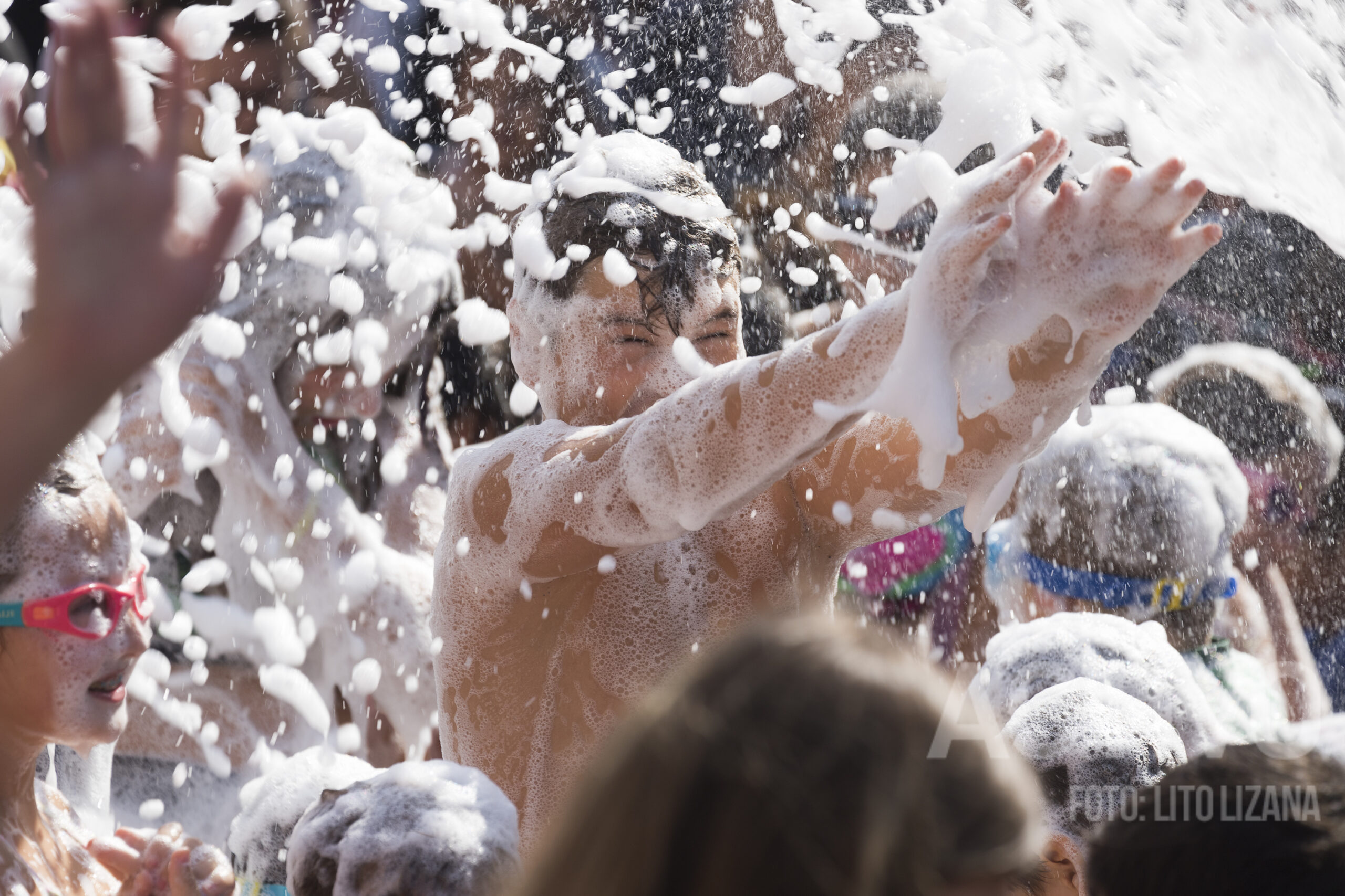 espuma fiesta fiestas butarque leganés