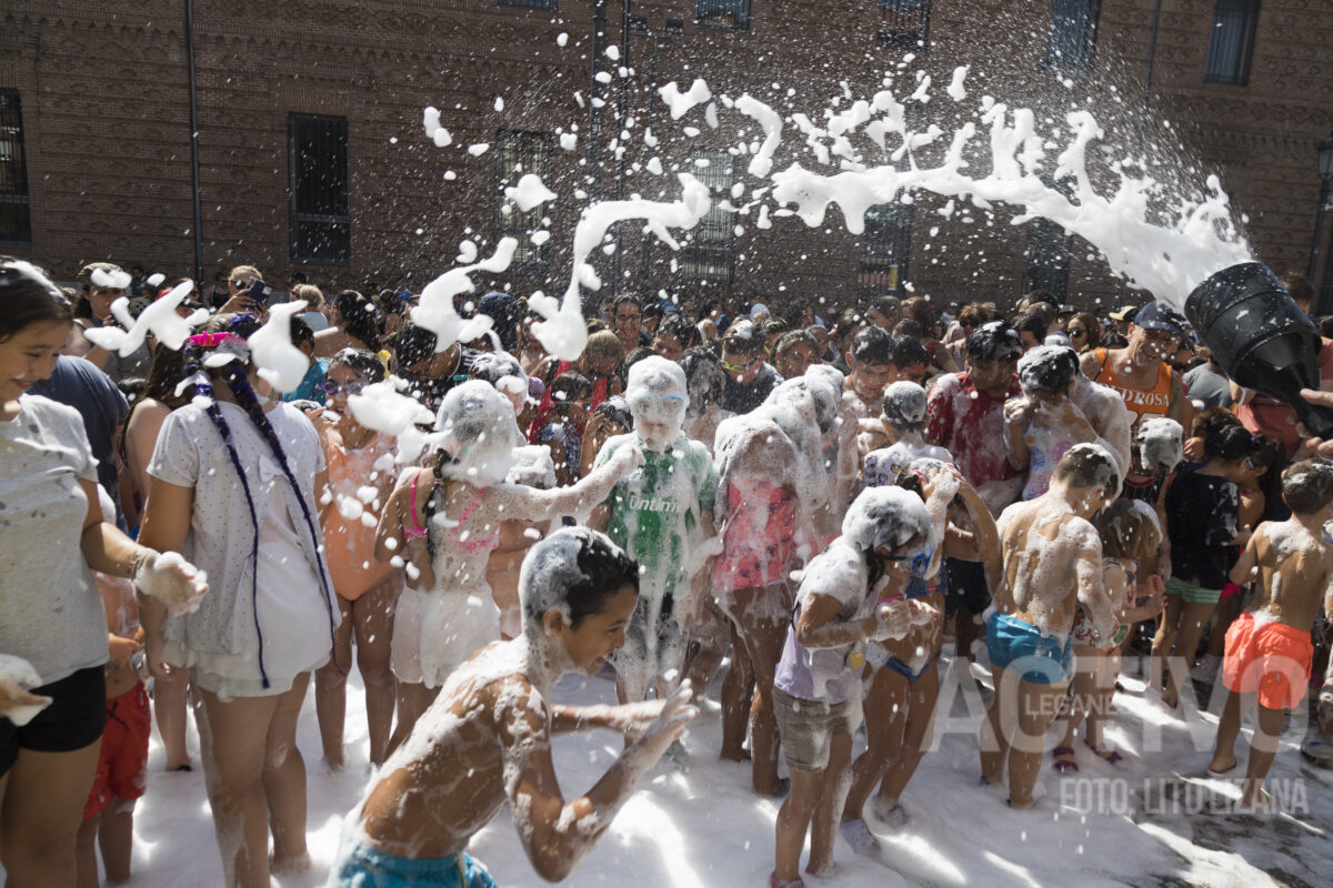 espuma fiesta fiestas butarque leganés
