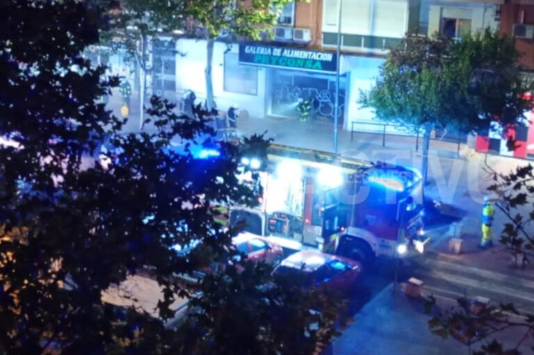 Incendio en Leganés: la rápida intervención evita daños en la Galería Pryconsa