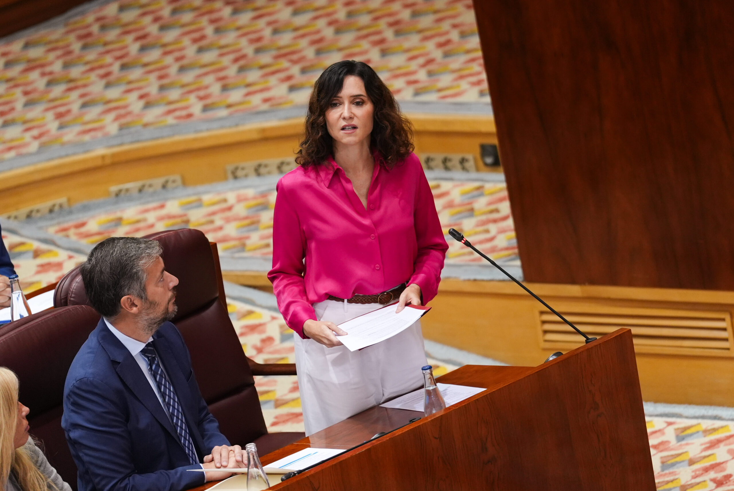 Ayuso, en la Asamblea de Madrid.