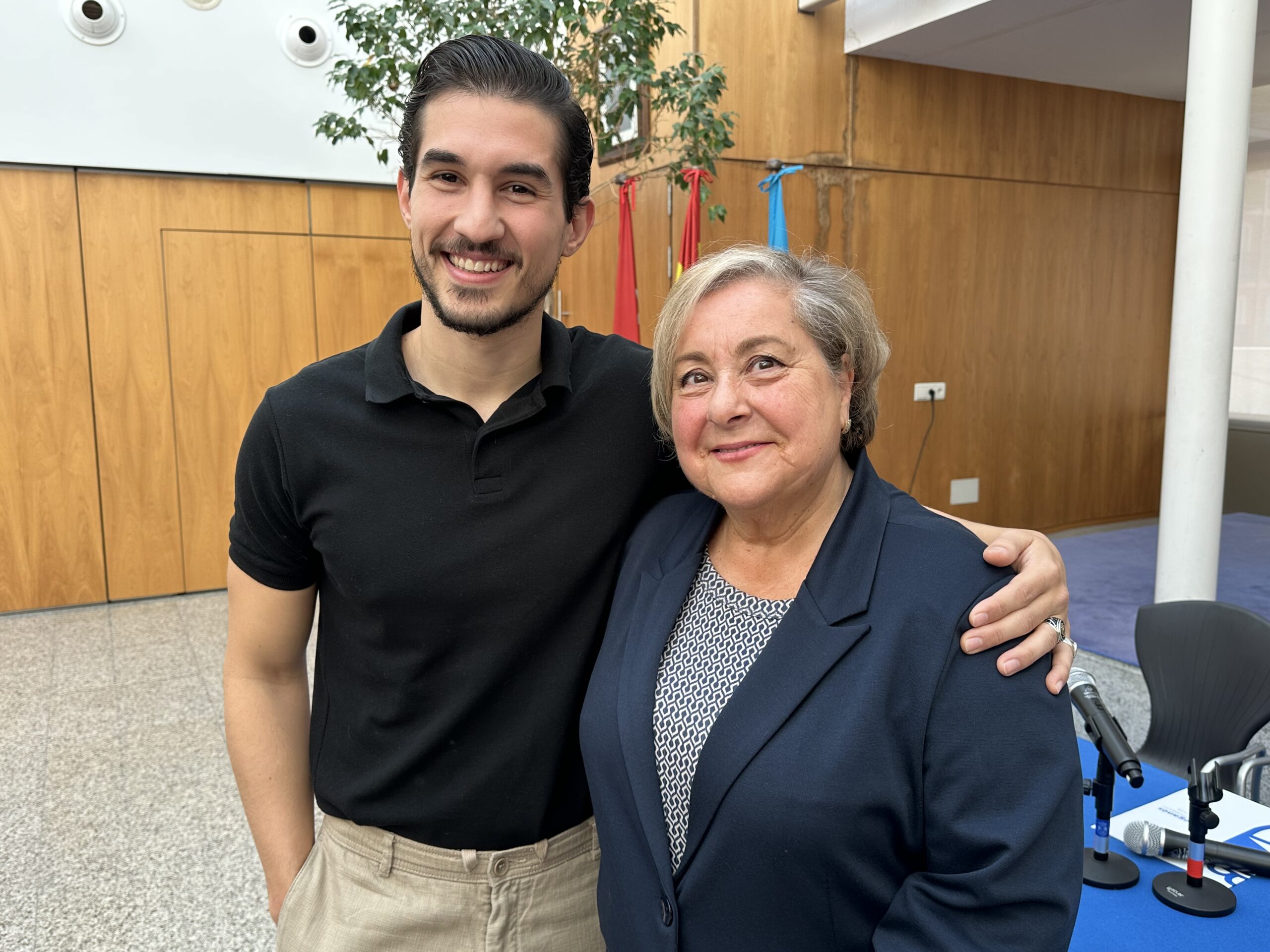 Mario García y Concha García en Leganés.