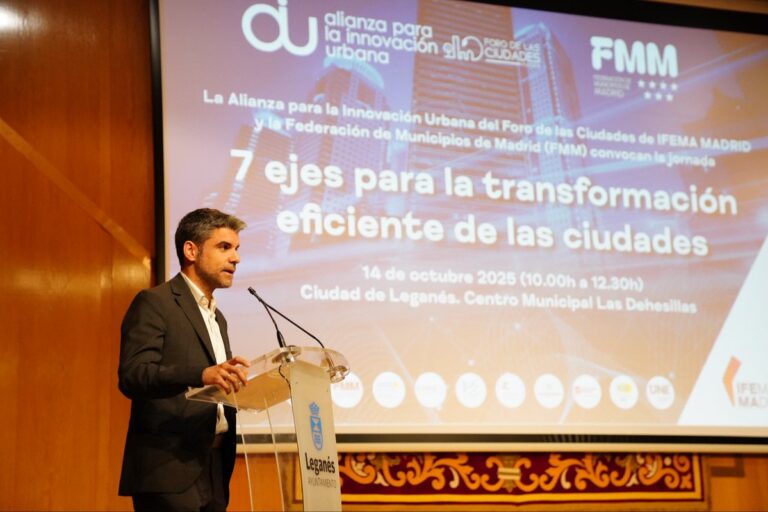 Leganés acoge el foro “7 ejes para la transformación eficiente de las ciudades”: innovación, movilidad y sostenibilidad para el futuro urbano