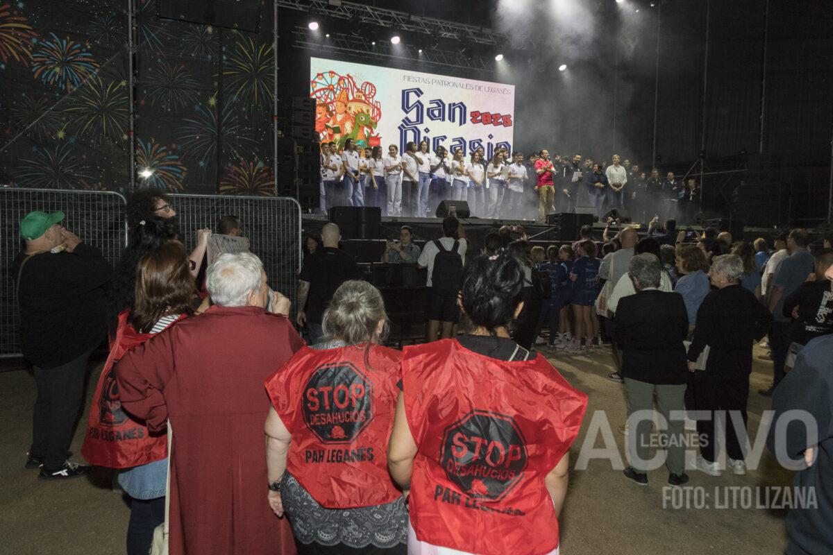 pah concentracion protesta leganes san nicasio 2025 fiestas