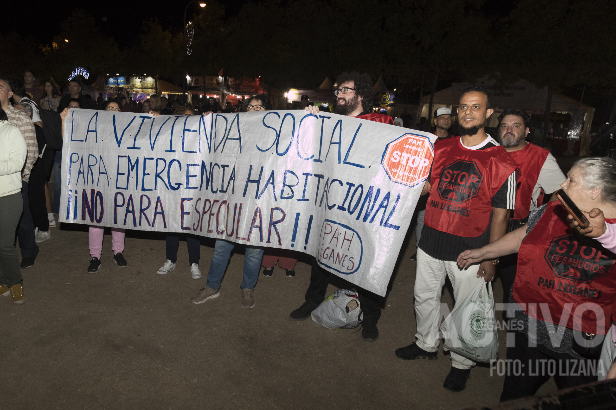 pah concentracion protesta leganes san nicasio 2025 fiestas