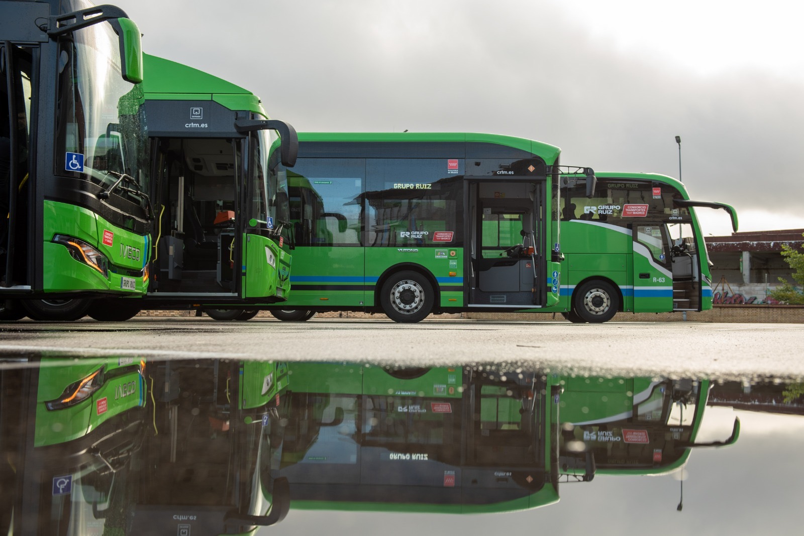 Autobuses del Grupo Ruiz. Foto: Comunidad de Madrid