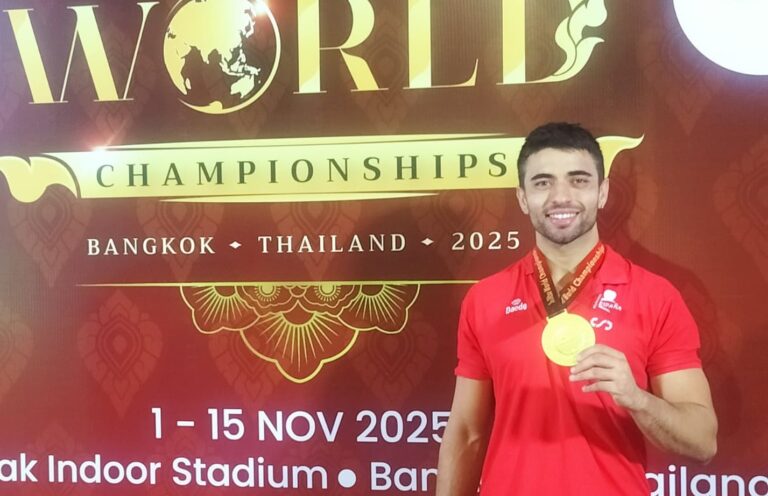 Aarón Gómez, del Club Víctor Pradera de Leganés, campeón del mundo de jiu-jitsu