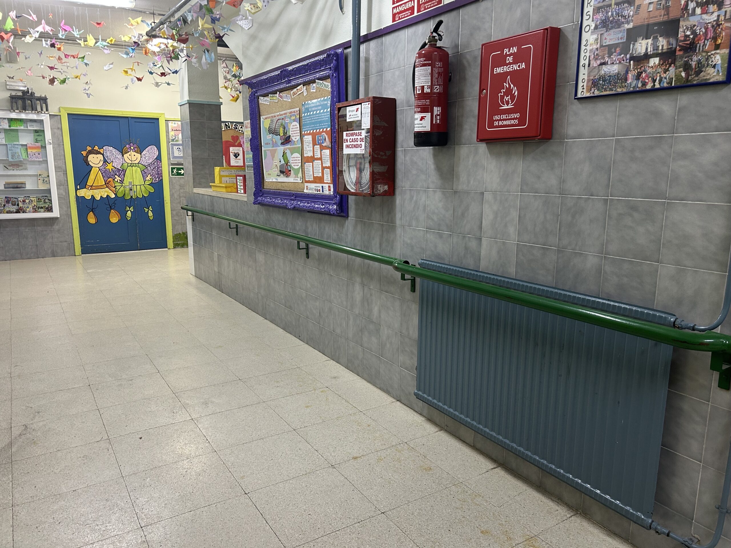 calefaccion en un colegio de leganes