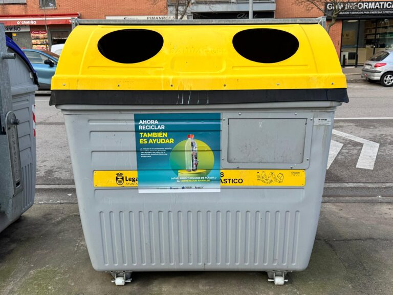 Reciclar envases en Leganés Norte tiene este mes un objetivo solidario