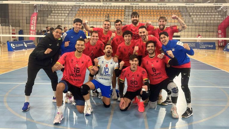 Exigente remontada del UC3M Voleibol Leganés en el tie-break en Valencia