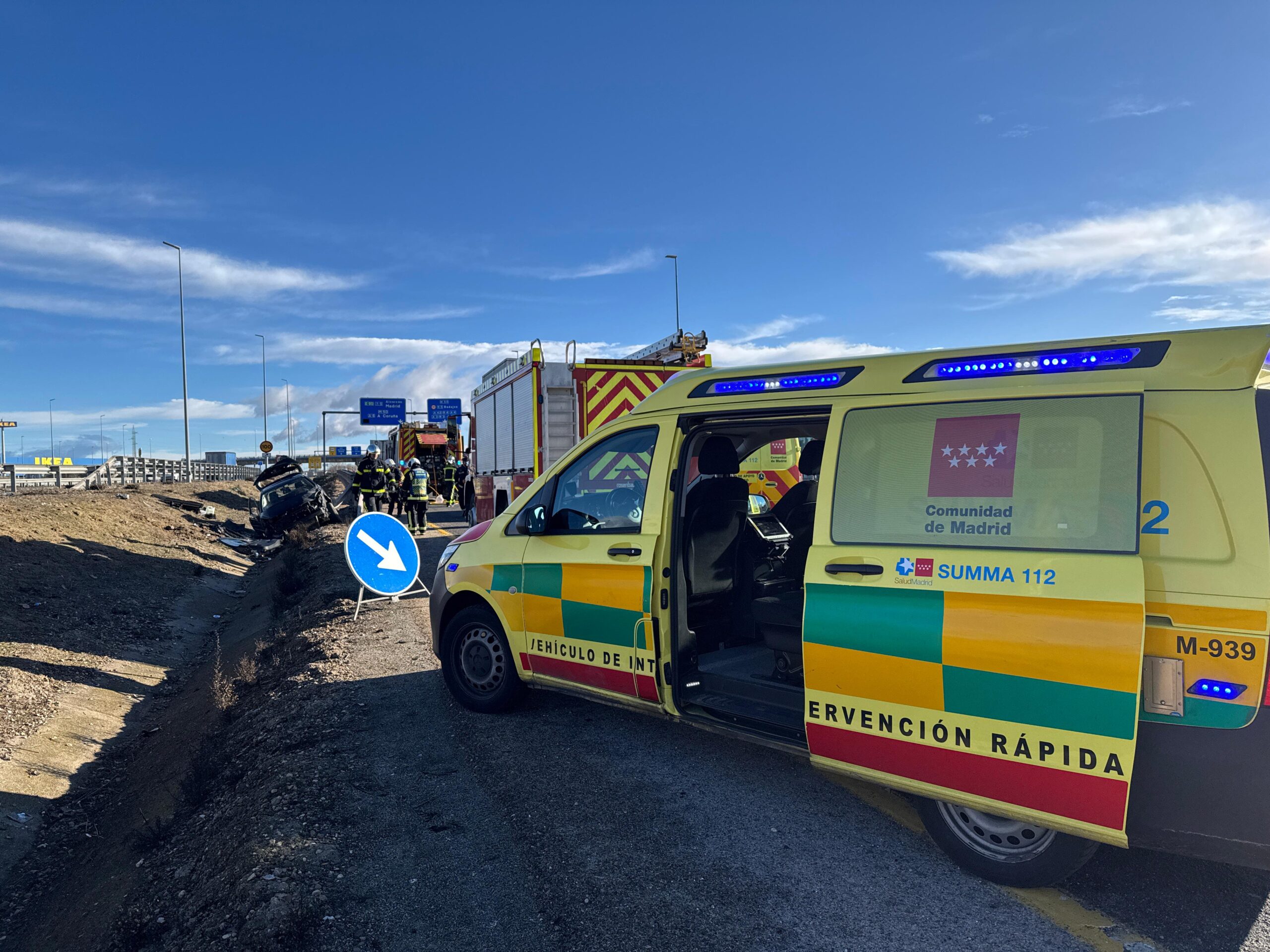 accidente a5 mostoles