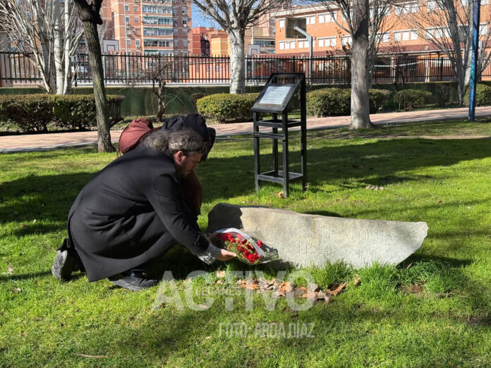 Ofrenda floral a los abogados de Atocha.