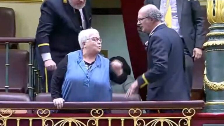 Expulsan a una conocida activista de Leganés del Congreso de los Diputados: «Sois unos sinvergüenzas»