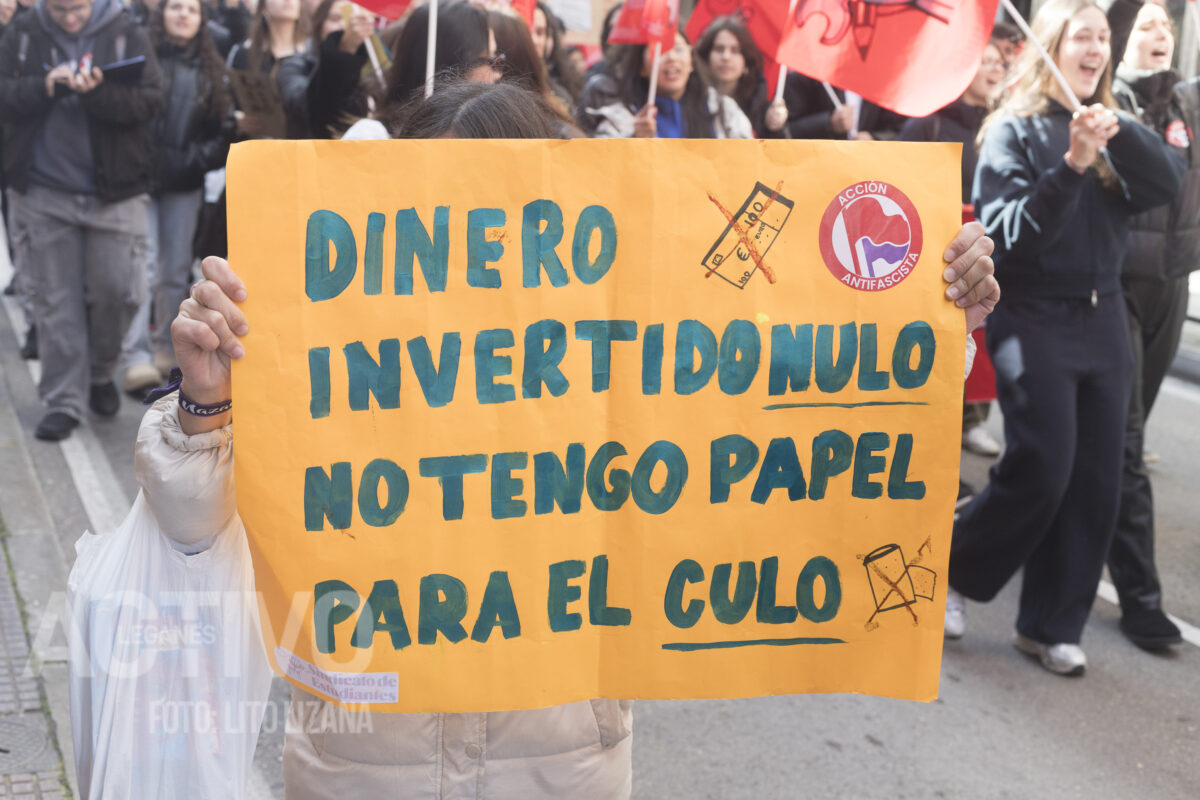 manifestación estudiantil estudiantes leganes
