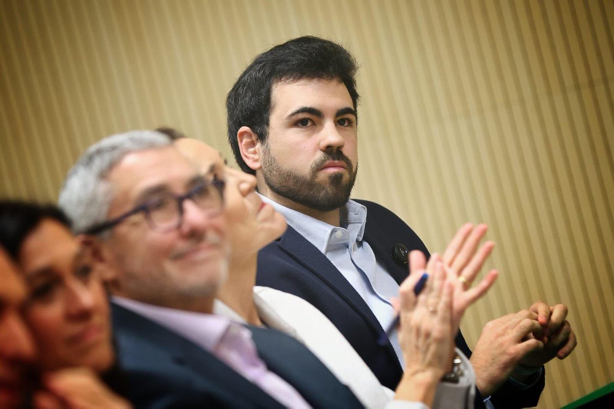 Miguel Recuenco en la reunión interparlamentaria del PSOE-M en Leganés.