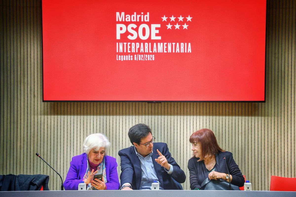 Óscar López preside la reunión interparlamentaria del PSOE de Madrid en Leganés