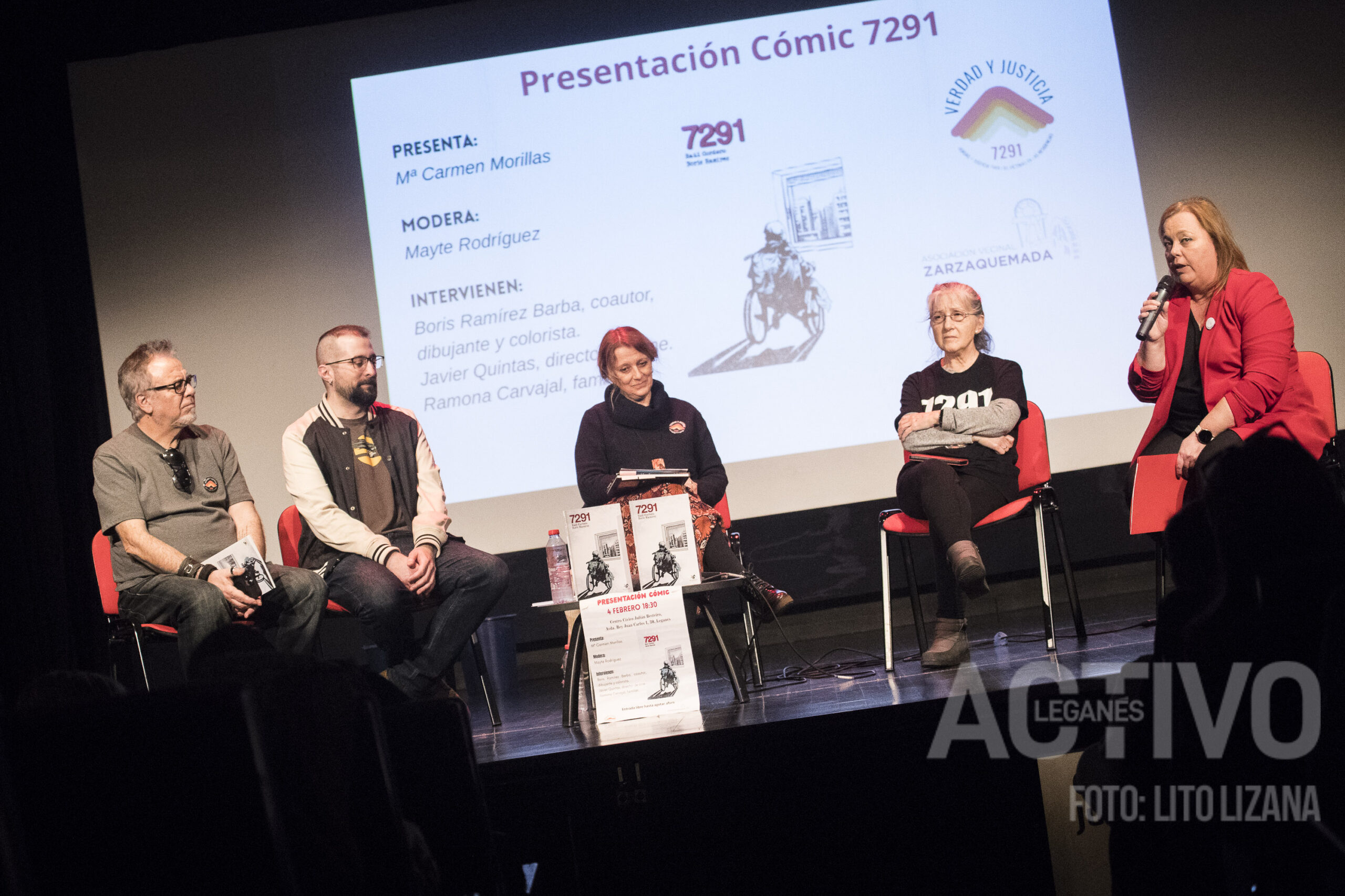 Presentación del cómic 7291 en Leganés