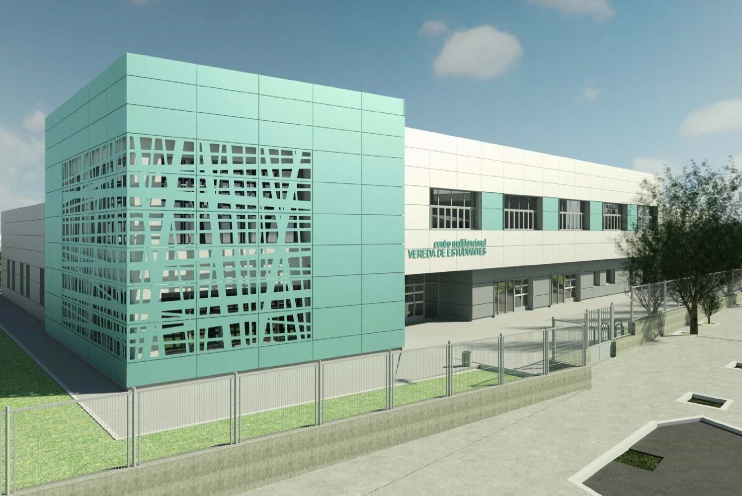 Render del futuro centro cultural de Vereda de los Estudiantes.