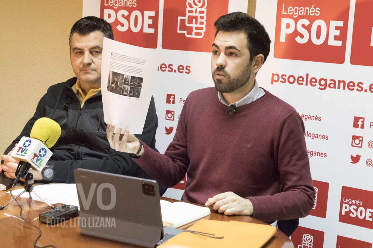 rueda de prensa psoe leganes francisco javier marquez miguel recuenco perez